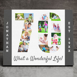 Lienzo Collage de fotos establecido en el Personalizado b