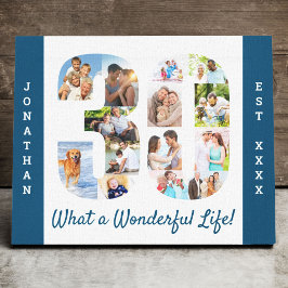 Lienzo Collage de fotos establecido en el Personalizado b