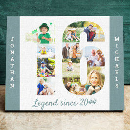 Lienzo Collage de fotos establecido en el Personalizado b