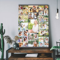 Collage de fotos familiar 31 Imagen Tall gris oscu