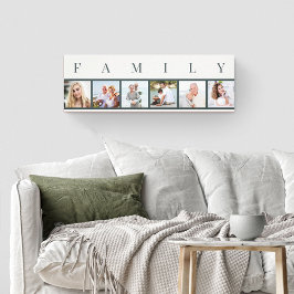 Lienzo Collage de fotos FAMILIAR 6 Imagen Natural