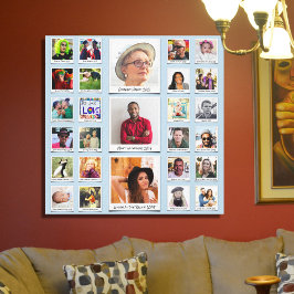 Lienzo Collage de fotos familiar personalizado