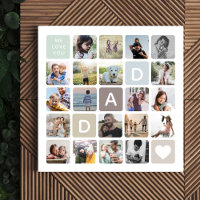 Collage de fotos moderno amor familiar por el día