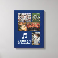 Collage de fotos musical de la orquesta de bandas 
