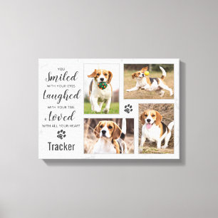 Lienzo Collage de fotos Perro Personalizado mascota Memor