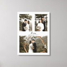 Collage de fotos personalizadas con guión de amor