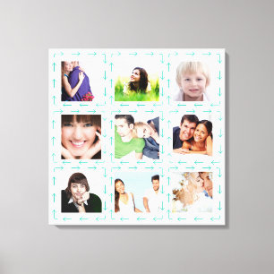 Lienzo Collage de fotos personalizadas de Instagram