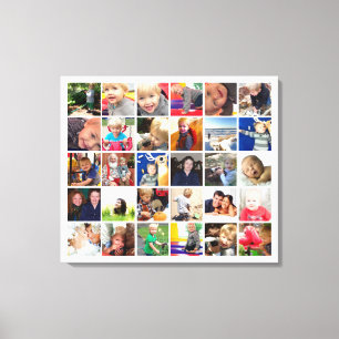 Lienzo Collage de fotos personalizadas de Instagram