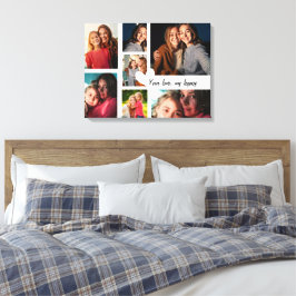 Lienzo Collage de fotos Personalizado del Día de la Madre