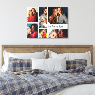 Lienzo Collage de fotos Personalizado del Día de la Madre