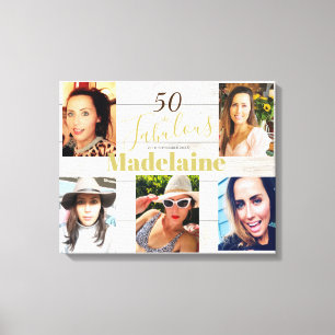 Lienzo Collage de fotos Rústico Sencillo 50 Fabuloso