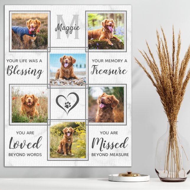 Lienzo Collage de fotos único de perro en homenaje al mas (Subido por el creador)