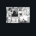 Lienzo Collage de galería familiar Fotos en blanco y negr<br><div class="desc">Estaba mirando una pared desnuda en casa y soñaba con hacer una pared de galería. La idea de tener que obtener marcos de imagen de diferentes tamaños sigue impidiéndome avanzar con ellos. ¿Tienes el mismo problema? Como alternativa para nosotros, he creado esta plantilla de lienzo preparada con varias imágenes de...</div>