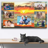 Collage de la familia Banderas Sunset 1738 Art