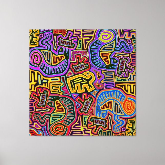 Lienzo Collage de Mola (Anverso)