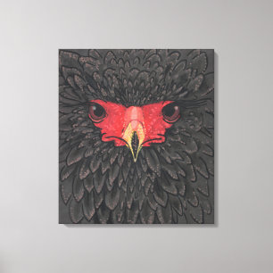 Lienzo Collage de papel de retrato africano de aves águil