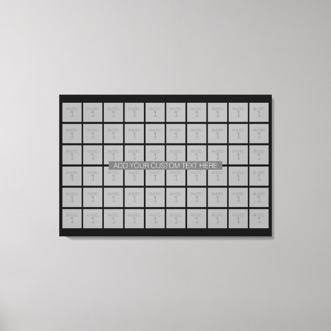 Lienzo Collage de plantillas de fotos de 60 - Puede edita (Anverso)