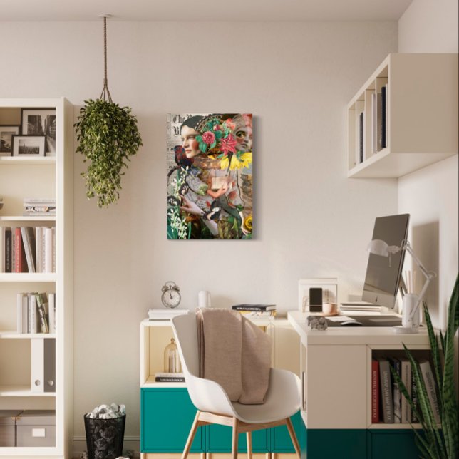 Lienzo Collage digital de vintage de carta secreta (Subido por el creador)