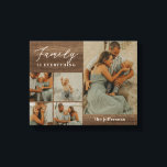 Lienzo Collage familiar Rústico Personalizado moderno env<br><div class="desc">Preservar los momentos preciosos con una decoración personalizada en las paredes. ¡Hace un gran regalo! Diseñado por Berry Berry Sweet. Visite nuestro sitio web en berryberrysweet.com para obtener más información sobre nosotros y nuestras líneas de productos completas.</div>