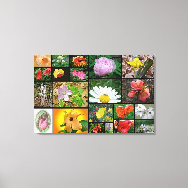 Lienzo Collage floral #2 (Anverso)