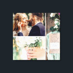 Lienzo Collage fotográfico boda<br><div class="desc">Impresión fotográfica de grupo boda. 3 fotos. colección de bodas.</div>