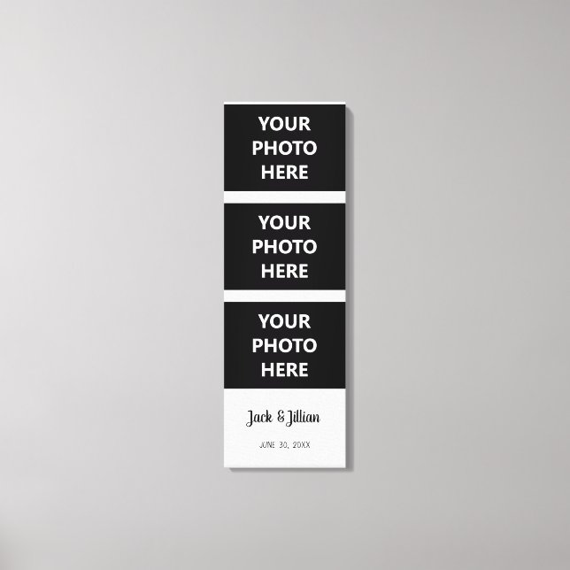 Lienzo Collage fotográfico de Personalizado de foto de Bo (Anverso)