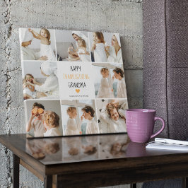 Lienzo Collage moderno foto de una abuela feliz día de gr