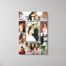 Lienzo Collage Personalizado de 11 Fotos de Boda en Lienz