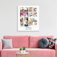 Collage personalizado de la familia de fotos y tex