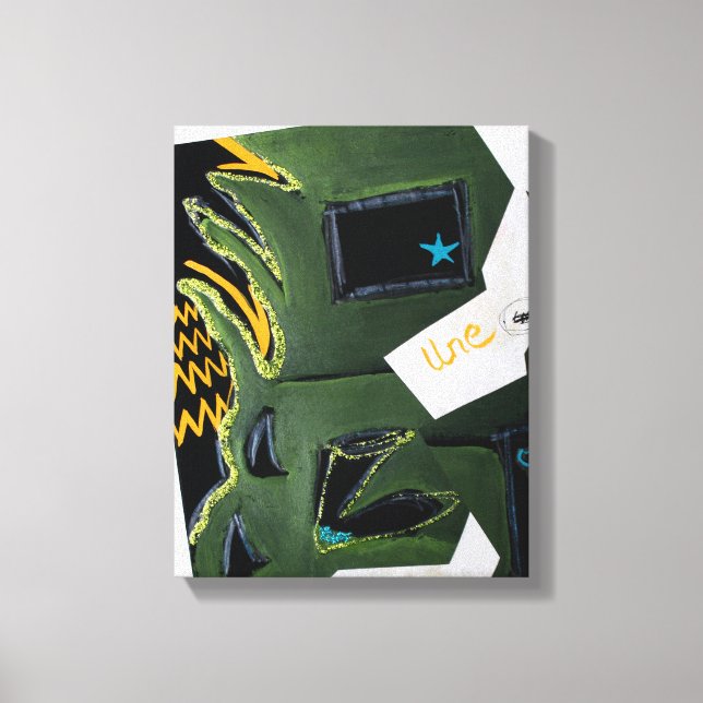 Lienzo Collages Bruyants Artist libro Navidades extraños  (Anverso)