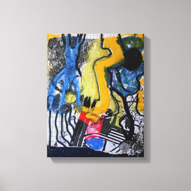 Lienzo Collages Bruyants Artist's Book 16th page Canvas (Anverso)