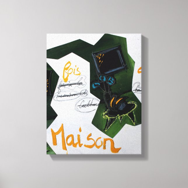 Lienzo Collages Bruyants Artist's Book Culture House C (Anverso)