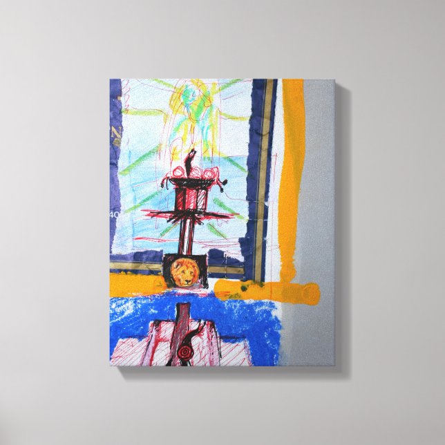 Lienzo Collages Bruyants Artist's Book Snail Ravings C (Anverso)