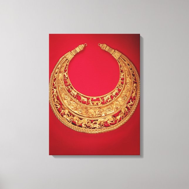 Lienzo Collar con escenas pastorales (Anverso)