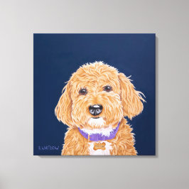Lienzo Collegiate Goldendoodle