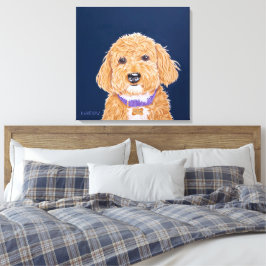 Lienzo Collegiate Goldendoodle