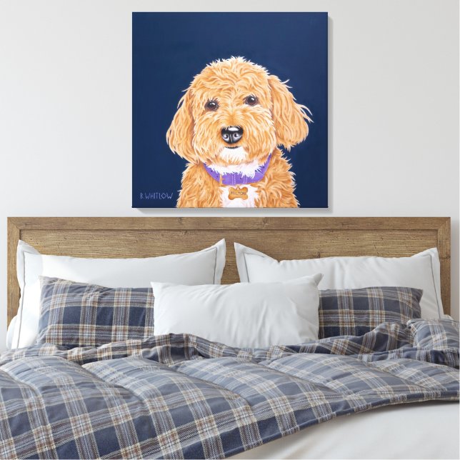 Lienzo Collegiate Goldendoodle (Insitu(Dormitorio))