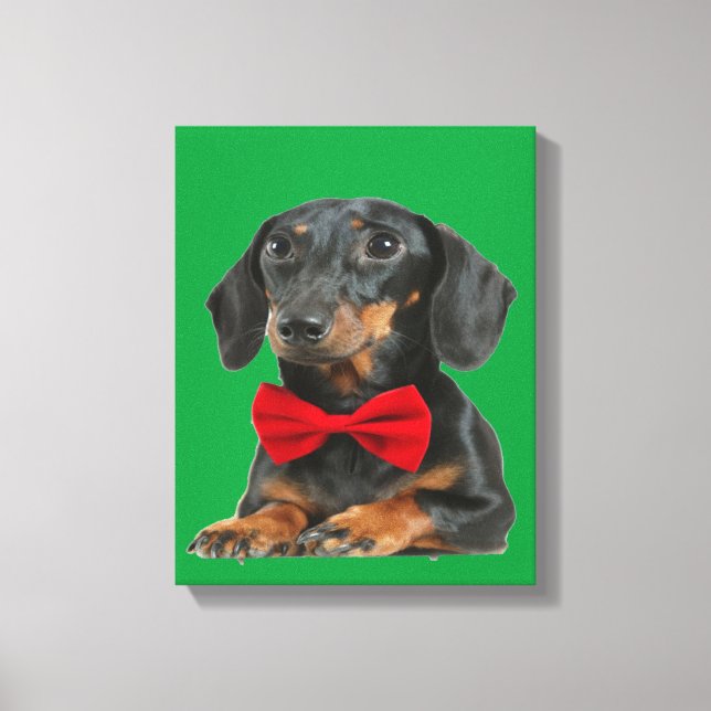 Lienzo Collie Puppy de borde Negro (Anverso)