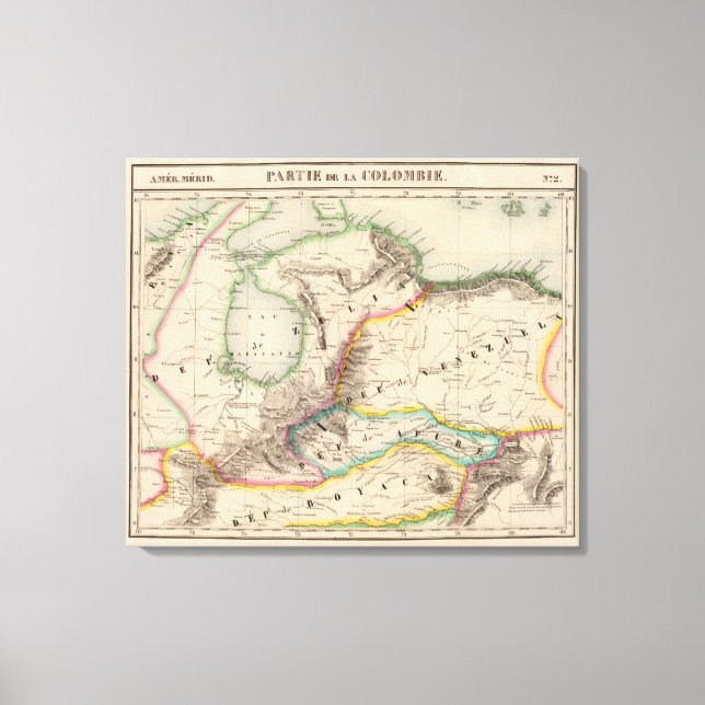 Lienzo Colombia, América del Sur 2 (Anverso)