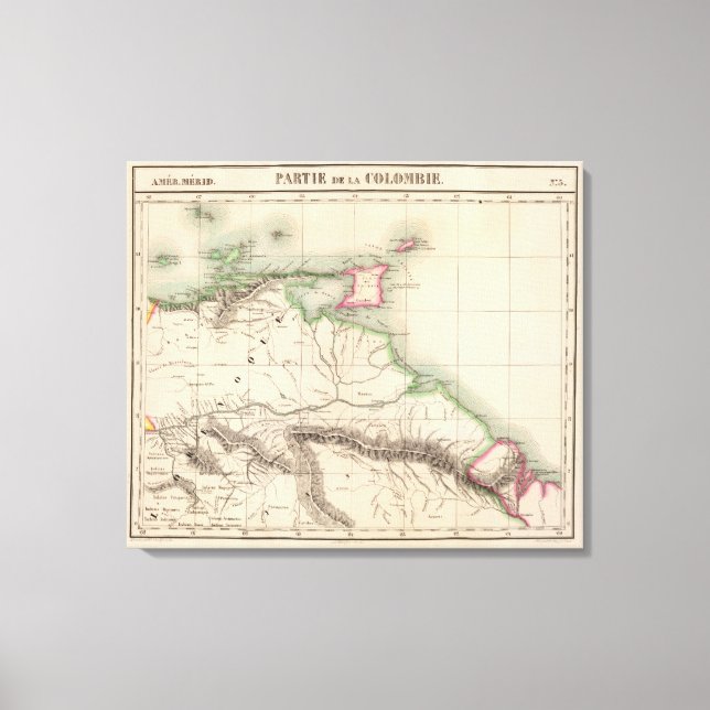 Lienzo Colombia, América del Sur 3 (Anverso)