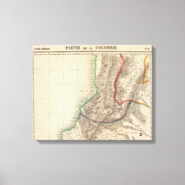 Lienzo Colombia, América del Sur 4 (Anverso)