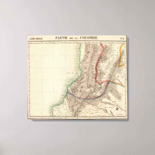 Lienzo Colombia, América del Sur 4 (Anverso)