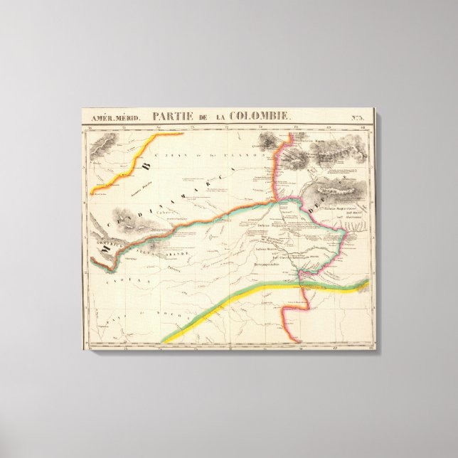 Lienzo Colombia, América del Sur 5 (Anverso)
