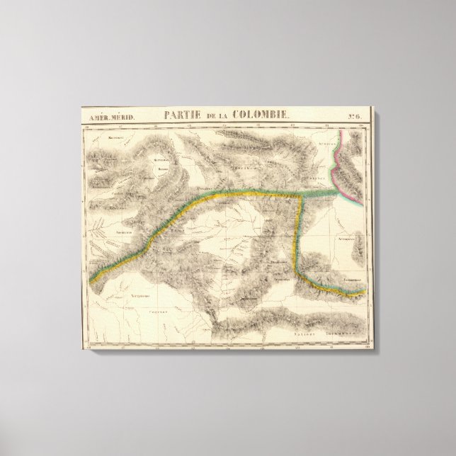 Lienzo Colombia, América del Sur 6 (Anverso)