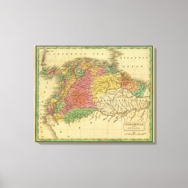 Lienzo Colombia, Guyana (Anverso)
