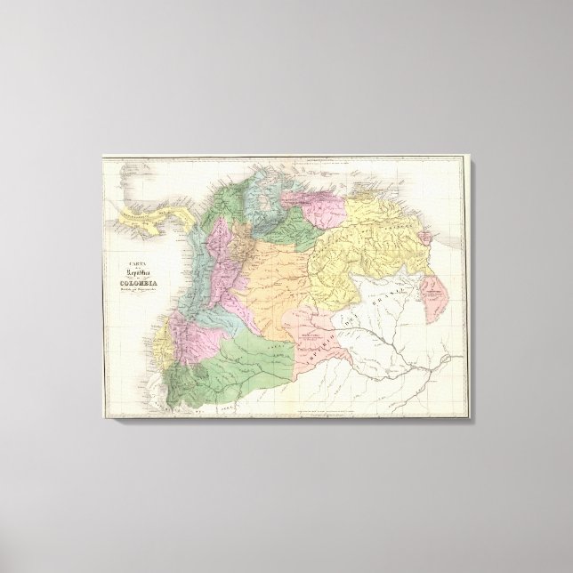 Lienzo Colombia y Venezuela (Anverso)