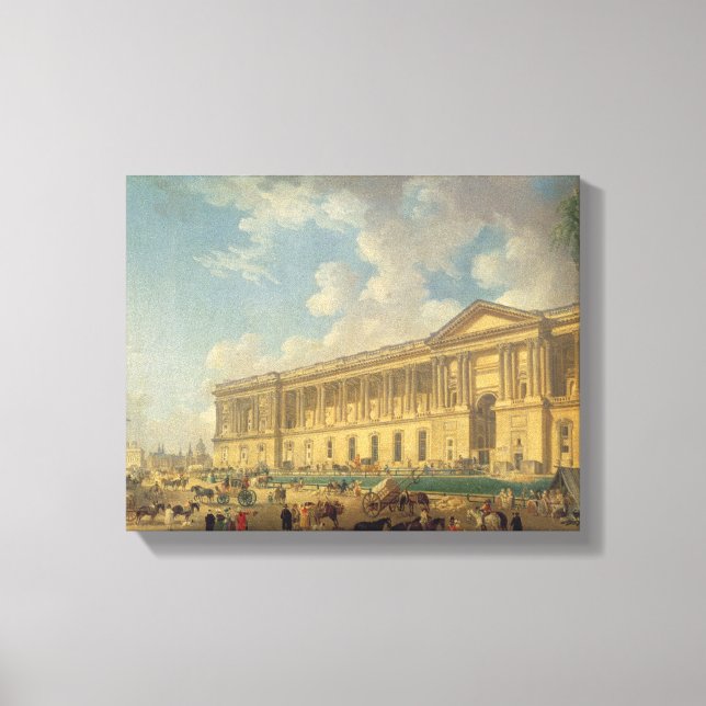Lienzo Colonada del Louvre c.1770 (Anverso)