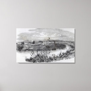 Lienzo Colonia de Christchurch, Cantorbery, Nueva Zelanda