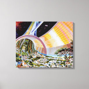 Lienzo Colonia de Hábitat de la Estación Espacial Torus C