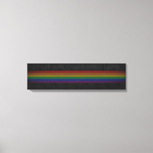 Lienzo Color de nuestro mundo con orgullo